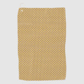 Gelb und Lila Golfhandtuch (Vorderseite)