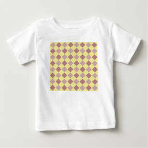 Gelb- und Lila-Pastellmuster Baby T-shirt