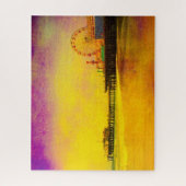 Gelb und Lila Puzzle (Vertikal)