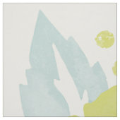 Gelb und Minze rustikales Blumenmuster Stoff (Muster)