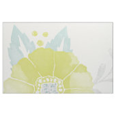 Gelb und Minze rustikales Blumenmuster Stoff (Fat Quarter (45,7 x 55,9 cm))