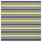 Gelb- und Mitternachtsblau farbiges Muster Stoff (Muster)