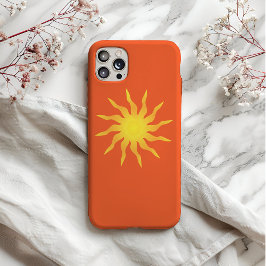 Gelb und orange Funky Flaming Sun Case-Mate iPhone Hülle