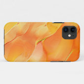 Gelb und orange gehärtet Case-Mate iPhone hülle (Rückseite (Horizontal))