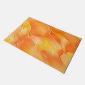 Gelb und orange gehärtet fußmatte (Schrägansicht)