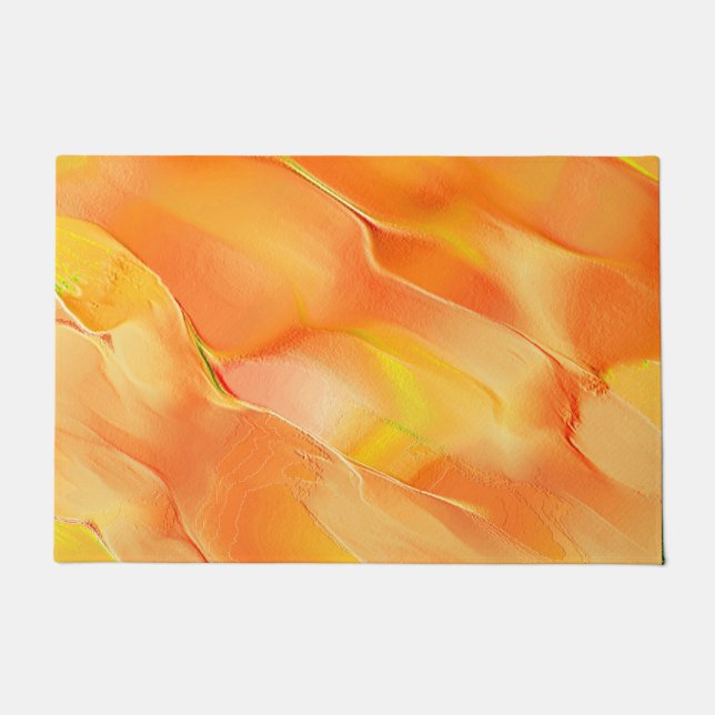 Gelb und orange gehärtet fußmatte (Vorderseite)