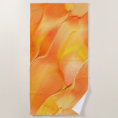 Gelb und orange gehärtet strandtuch (Vorderseite)