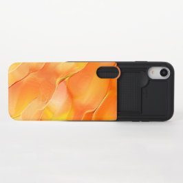 Gelb und orange gehärtet iPhone XR slider hülle