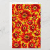 Gelb und Orange Gerbera Daisies Briefpapier (Vorne/Hinten)