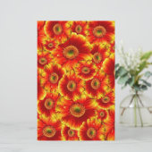 Gelb und Orange Gerbera Daisies Briefpapier (Stehend Vorderseite)