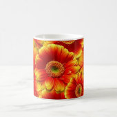 Gelb und Orange Gerbera Daisies Kaffeetasse (Mittel)