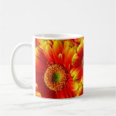 Gelb und Orange Gerbera Daisies Kaffeetasse (Links)