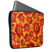 Gelb und Orange Gerbera Daisies Laptopschutzhülle (Vorne Rechts)
