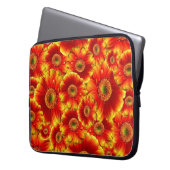 Gelb und Orange Gerbera Daisies Laptopschutzhülle (Vorderseite Links)