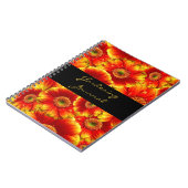 Gelb und Orange Gerbera Daisies Notizblock (Linke Seite)