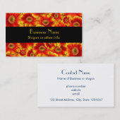 Gelb und Orange Gerbera Daisies Visitenkarte (Vorne/Hinten)