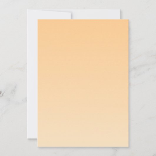 Gelb und orange glänzend einladung (Vorderseite)