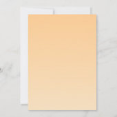 Gelb und orange glänzend einladung (Rückseite)