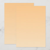 Gelb und orange glänzend einladung (Vorne/Hinten)