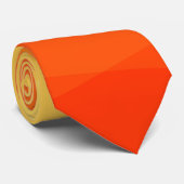 Gelb und orange glänzend polygonal krawatte (Gerollt)