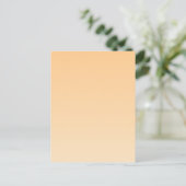 Gelb und orange glänzend postkarte (Stehend Vorderseite)