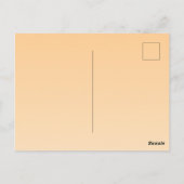 Gelb und orange glänzend postkarte (Rückseite)