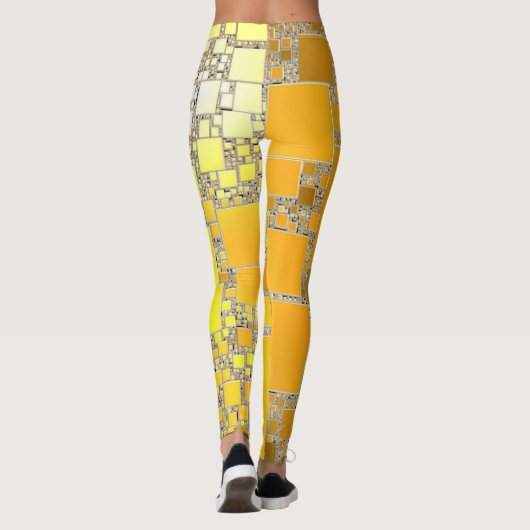 Gelb und Orange Leggings (Rückseite)