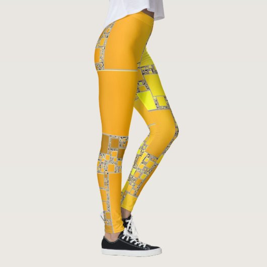 Gelb und Orange Leggings (Rechts)