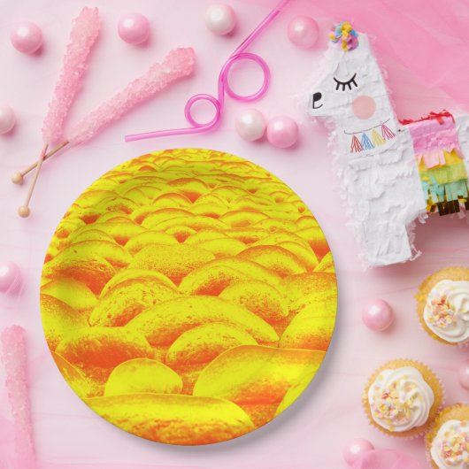 Gelb und Orange Rockscape Pappteller (Party)