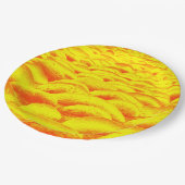 Gelb und Orange Rockscape Pappteller (Schrägansicht)