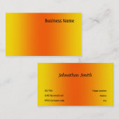 gelb und orange visitenkarte (Vorne/Hinten)