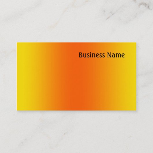 gelb und orange visitenkarte (Vorderseite)
