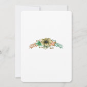 Gelb und orangefarbenes Brautparty Einladung (Rückseite)