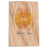 Gelb und orangefarbenes Mandela Mittlere Geschenktüte (Vorderseite)