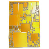 Gelb- und Orangenbeutel Mittlere Geschenktüte (Rückseite)