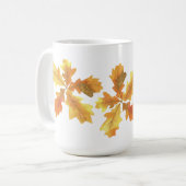 Gelb- und Orangeneiche Kaffeetasse (Vorderseite Links)