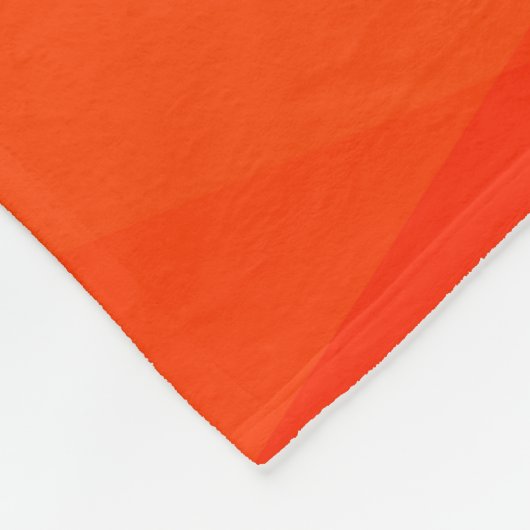 Gelb- und Orangenfaser Fleecedecke (Ecke)