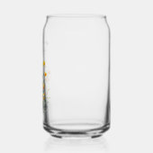 Gelb- und Orangengrasen-Wildblumen-Brautparty Dosenglas (Links)