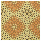 Gelb- und Orangenmosaikmuster Stoff (Muster)