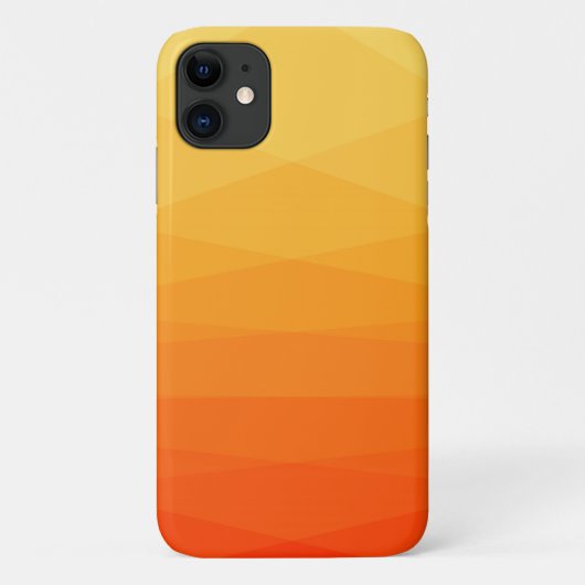 Gelb- und Orangenpolygonal Case-Mate iPhone Hülle (Rückseite)