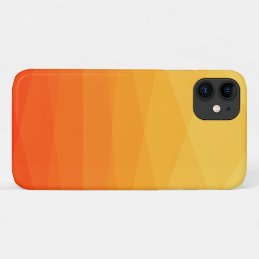 Gelb- und Orangenpolygonal Case-Mate iPhone Hülle (Rückseite (Horizontal))