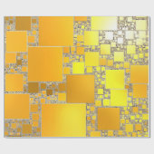 Gelb- und Orangenumhüllungspapier Geschenkpapier (Flach)