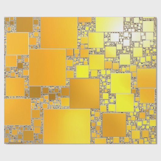 Gelb- und Orangenumhüllungspapier Geschenkpapier (Flach)