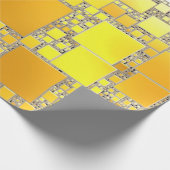 Gelb- und Orangenumhüllungspapier Geschenkpapier (Ecke)