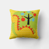 Gelb- und Orangenwurfkissen Kissen (Rückseite)