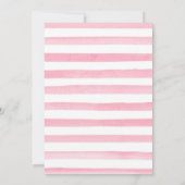 Gelb und rosa Blume im Sommer süß 16 Einladung (Rückseite)