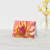 Gelb und rosa Dahlia 4x6 notecard Karte (Gelbe Blume)