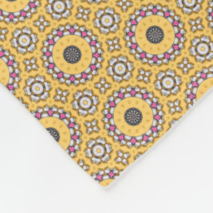 Gelb und Rosa Fleecedecke