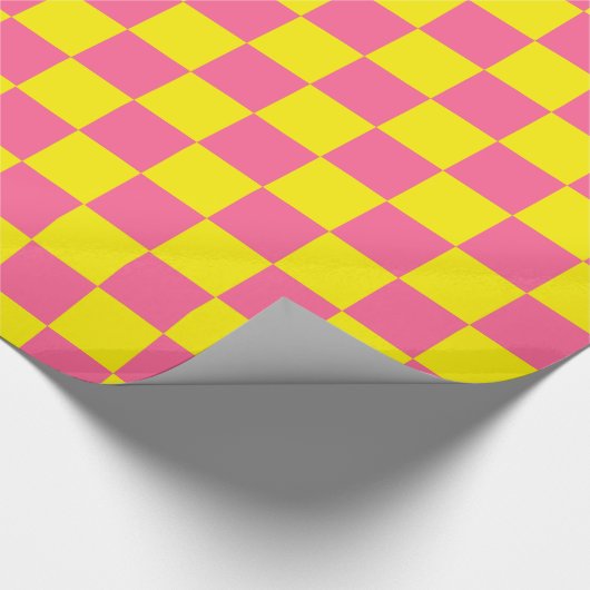 Gelb und rosa geschenkpapier (Ecke)