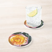 gelb und rosa getränkeuntersetzer (Seite)